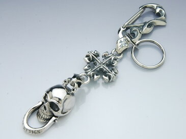 DEAL DESIGN ディールデザイン ノッカースカルキーチェーン キーホルダー メンズアクセサリー ロック ギフト シルバー925 シルバーアクセサリー 銀 SV925 スターリングシルバー 鍵 キーホルダー キーケース キーリング メンズ小物 腰回り ウエスト バイカー 老舗ブランド