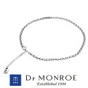 Dr MONROE ドクターモンロー アンクレット シンプル モード スタイリッシュ チェーン 鎖 ロゴ シンボル ブランド シルバーアクセサリー シルバー92...