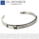 Dr MONROE ドクターモンロー メッセージスカルバングル シルバーバングル メンズバングル バングル シルバー925 シルバーアクセ メンズ ブランド D...