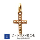 Dr MONROE ドクターモンロー K10スタッズクロスチャーム クロス 十字 スタッズ パンク ブランド 10金 K10 10K イエローゴールド ペンダン...