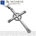 Dr MONROE ドクターモンロー ケルティッククロス ネックレス チェーン付き クロス 十字架 シルバーネックレス シルバーペンダント メンズネックレス シルバー925 シルバーアクセ メンズ ブランド DRMONROE きれいめ リングネックレス メカニカル 機械 無機質 人気 おしゃれ