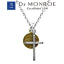 Dr MONROE ドクターモンロー クロス&コインペンダント (チェーンなし) クロス 十字 ロゴ シンボル コイン レイヤード 重ね着け 2連 ブランド シルバーアクセサリー シルバー925 シルバー スターリングシルバー ペンダントヘッド ネックレストップ 真鍮 ブラスアクセサリー(4)