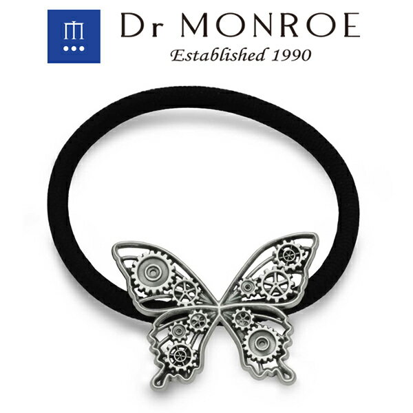 Dr MONROE ドクターモンロー スチームパンク バタフライ ブレスレット ヘアゴム シルバー 蝶 歯車 メカ メカニカル メカニック 機械 シルバー925...