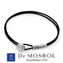 Dr MONROE ドクターモンロー レザーコードブレスレット 英語 英字 英文 メッセージ プレート 板 メカ メカニカル 機械 マシン ビス ブランド シル...