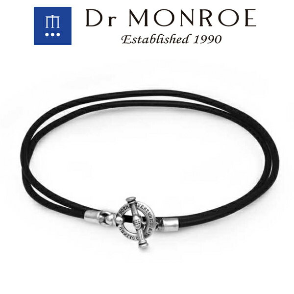 Dr MONROE ドクターモンロー プレート レザーブレスレット 英語 英字 英文 メッセージ シルバーアクセサリー シルバー925 シルバー スターリングシルバー レザーブレスレット 革ブレスレット 腕輪 革 牛革 レザー 革小物 メンズ ブランド ギフト ストリートのサムネイル