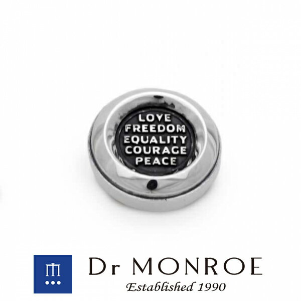 Dr MONROE ドクターモンロー リプレイサブルトッププレート (チェーンなし) 交換 付け替え 着せ替え 円 サークル ラウンド 英語 英字 英文 メッセージ ブランド シルバーアクセサリー シルバー925 シルバー スターリングシルバー ペンダントヘッド ネックレストップ メンズのサムネイル