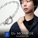 Dr MONROE ドクターモンロー チェーン ブレスレット 英字 メッセージ シルバーブレスレット メンズブレスレット シルバー チェーンブレスレット リング...