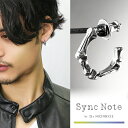 Dr MONROE ドクターモンロー シンクノート ボーン フープピアス 1P 片耳用 ピアス メンズピアス シルバーピアス 骨 骸骨 スカル ドクロ 髑髏 シルバー ブランド シルバーアクセサリー シルバー925 メンズ 男性 彼氏 ハード 人気 かっこいい プレゼント リング
