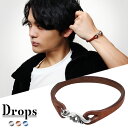 DROPS アラベスク フック レザー ブレスレット レザーブレスレット 革ブレスレット 革 牛革 腕輪 ブレス シルバー925 唐草 模様 ブラック ブラウン ネイビー 黒 茶 紺 メンズブレスレット メンズ 男性 彼氏 夫 旦那 誕生日 記念日 プレゼント 人気 おしゃれ かっこいい