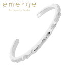 emerge エマージュ ランダムエッジ バングル S シルバーバングル シルバー シルバー925 シルバーアクセ 槌目 凸凹 ハンマー シンプル ブレスレット 腕輪 メンズ レディース 男性 女性 ユニセックス 記念日 誕生日 ギフト プレゼント 人気 ブランド ストリート おしゃれ