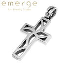 emerge エマージュ スケルトン クロス ペンダント チェーン付き シルバーネックレス シルバー ネックレス 十字架 シルバー925 シルバーアクセ 透かし...