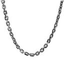 シルバー 4面カットあずきチェーン シンプル いぶし ハード シルバーチェーン ネックレス シルバー925 銀 シルバーアクセサリー メンズ レディース 男性 ...