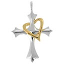 クロス ペンダントトップ(チェーンなし) ハート 十字 ゴールド ネックレス ペンダント シルバー925 銀 シルバーアクセサリー メンズ レディース 男性 女...