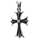 クロス ペンダントトップ(チェーンなし) フレア リバーシブル ミル ネックレス ペンダント シルバー925 銀 シルバーアクセサリー メンズ レディース 男性...