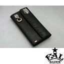 F.A.L 2011アンダーテイカーサドルレザーウォレット エフエーエル FAL スキン ウォレットチェーン シルバーパーツ シック シルバー ハード バックル...