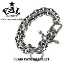 F.A.L チェーンフェイトブレスレット シルバーブレスレット シルバー925 メンズ エフエーエル エフエイエル FAL ブランド ゴシック ハード スカル ...