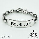 F.A.L ラージ R.I.P ブレスレット トリガー スナップ タイプ L シルバー メンズ シルバー925 プレート チェーン シルバーブレスレット ブレス...