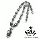 F.A.L ルーズアンダーマインネックレス60cm ネックレス(チェーン付き) スカル ピエロ フック エフエイエル ネックレス ペンダント シルバー925 銀...