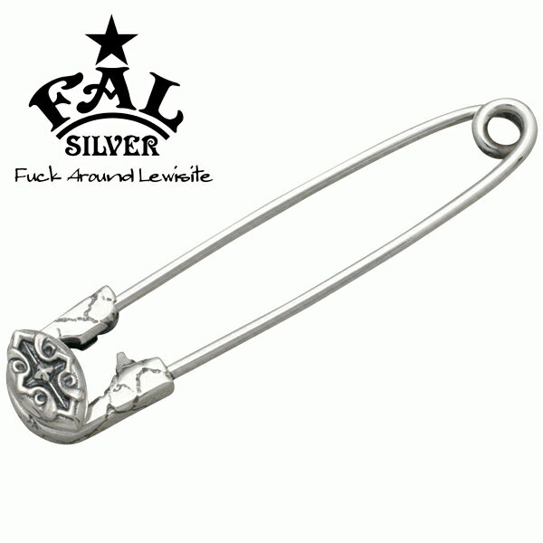 F.A.L アンダーテイカーアーミングピン M 安全ピン クロス クラック ひび割れ 安全ピン ピンブローチ ラペルピン エフエイエル カフスボタン カフリンク...