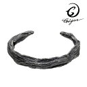 GIGOR ジゴロウ ウッド バングル シルバー メンズバングル シルバー925 腕輪 ブレスレット 男性用 メンズ 流木 木目 植物 ハード CRAWLWOO...