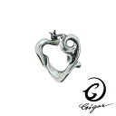 GIGOR ジゴロウ ハーティションピアス 1P 片耳用 左耳用 ピアス フープピアス リングピアス シルバーピアス シルバー925 イヤリング 耳飾り ハート...