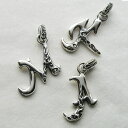Give Me a Wing イニシャル ペンダント シルバー ペンダントトップ チェーンなし シルバー925 メンズ レディース トップ ヘッド ネックレスト...