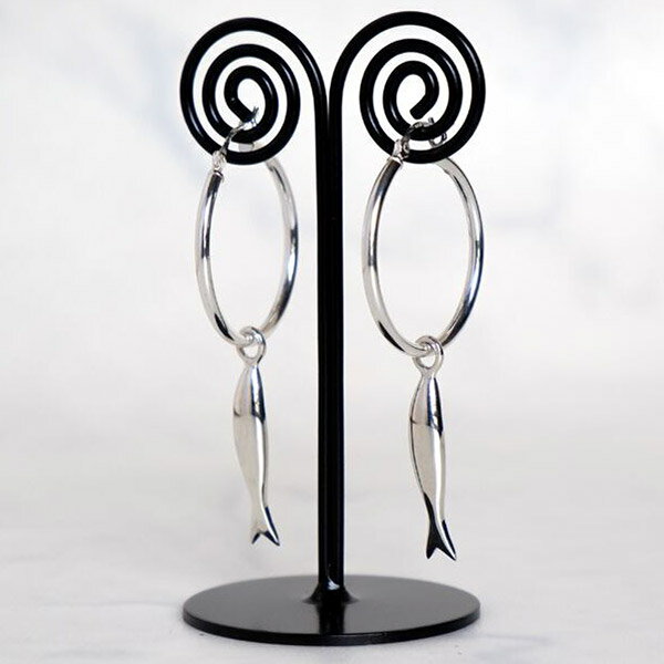 Give Me a Wing おさかな ピアス フープ 付き 2P 両耳用 レディース シルバー シルバー925 魚 さかな アクセサリー シルバーピアス フー...