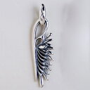 Give Me a Wing ウイング 大 燻し ペンダントトップ チェーンなし メンズ シルバー シルバー925 ペンダント トップ ヘッド ネックレストップ...