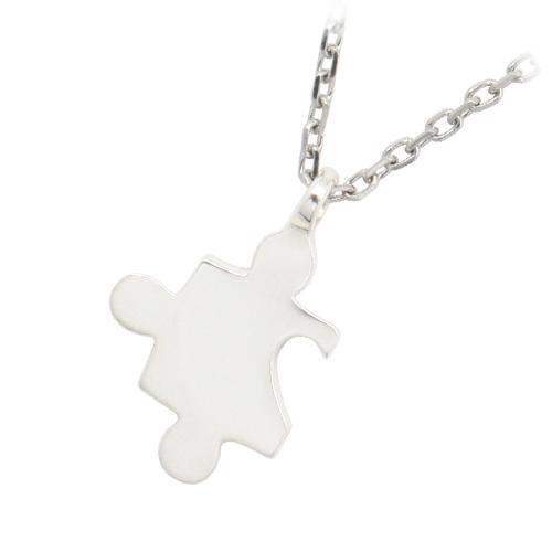 HEART OF CONCEPT シルバー ペアネックレス パズル ハート プレゼント 誕生日 ギフト HCP-388-HCP-388ステンレス シルバー チェーン ジェンダーレス サージカルステンレス ステンレスチェーン タイニー スター ピース パズル アジャスター ネックレス シルバー925