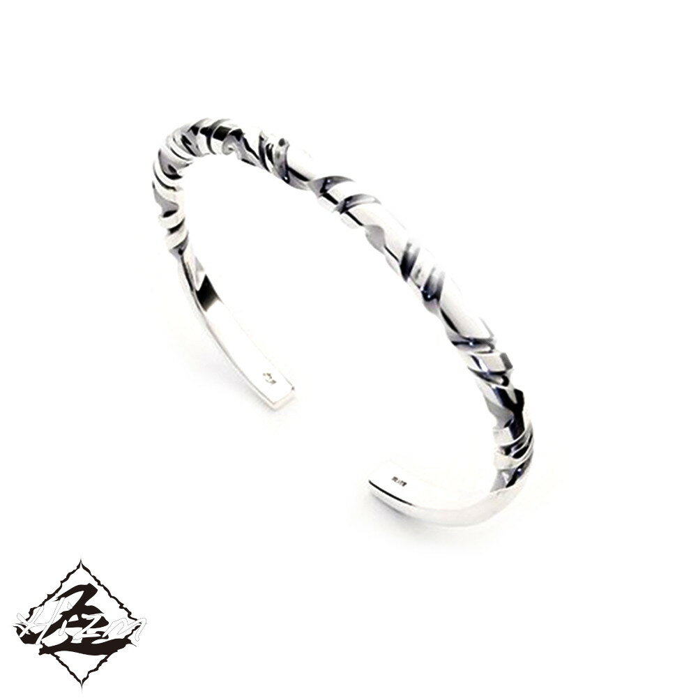 Hizm curvaバングル W6-8 シルバー950 14-19cm バングル 腕輪 上品 大人 きれいめ きれい 綺麗 メンズ レディース 男性 女性 彼氏...