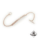 Hizm 腐蝕テクスチャーブレスレット S ピンクゴールドコーティング金銀2色仕上げ シルバー925 15-22cm ブレスレット 手首 上品 大人 きれいめ ...