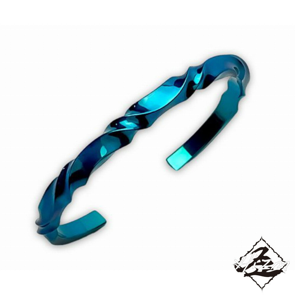 Hizm ゆらぎチタンバングル Large 碧 純チタン バングル 15-20cm チタンアクセサリー 腕輪 金属アレルギー アレルギーフリー 上品 きれいめ ...