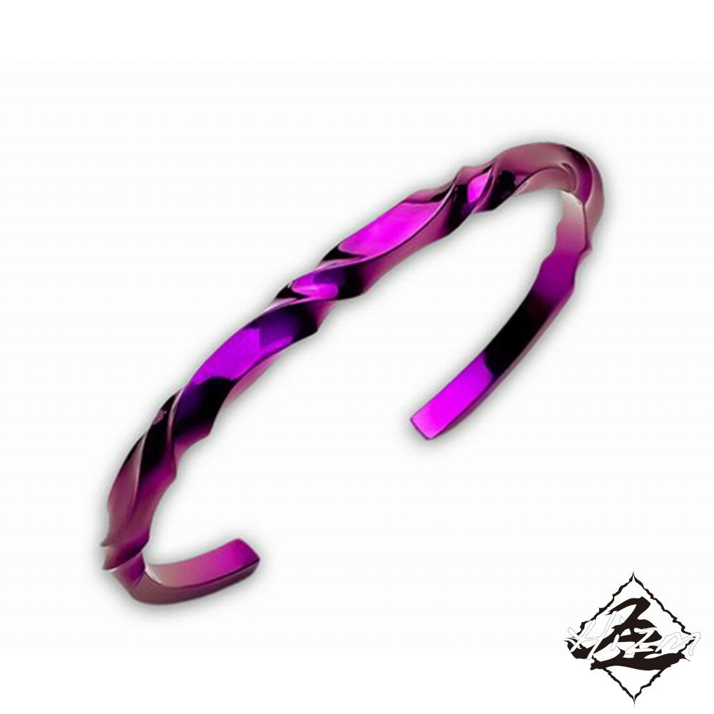 Hizm ゆらぎチタンバングル Large 桃 純チタン バングル 15-20cm チタンアクセサリー 腕輪 金属アレルギー アレルギーフリー 上品 きれいめ ...