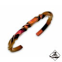Hizm ゆらぎチタンバングル Large 朱 純チタン バングル 15-20cm チタンアクセサリー 腕輪 金属アレルギー アレルギーフリー 上品 きれいめ ...
