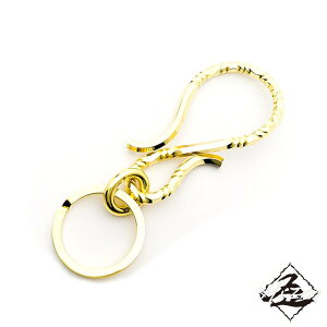 Hizm 細かな連続 波紋の漣 キーフック M 真鍮製 キーホルダー キーフック 上品 大人 きれいめ きれい 綺麗 メンズ レディース 男性 女性 彼氏 彼女 息子 娘 夫 旦那 妻 誕生日 記念日 プレゼント おすすめ ブランド