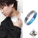 Hizm 純チタン 月華 グラデーション リング 指輪 4mm幅 1〜30号 チタン 金属アレルギー アレルギーフリー 三日月 蓮華 彫刻 削り出し 和 和風 ...