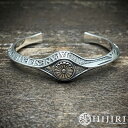 聖 HIJIRI 国花のバングル National crest bangle ブレスレット 腕輪 和風 シルバー アクセサリー ブランド メンズ 男性 彼氏 夫...