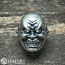 聖 HIJIRI 顰 しかみの面の指輪 Noh mask “Shikami” ring リング 11~33号 能面 お面 シルバー アクセサリー ブランド メンズ 男性 彼氏 夫 旦那 誕生日 記念日 プレゼント 人気 おしゃれ