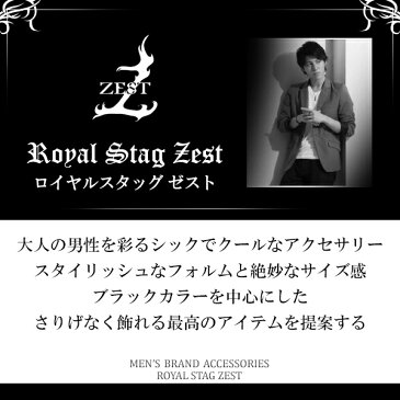 アラベスク ハーフフープ ブラック シルバーピアス 1P 片耳用 Royal Stag ZEST ブラックコーティング メンズピアス ピアスメンズ フープピアス シルバー スタッド ピアス シルバー925 唐草 メンズ 人気 ブランド ギフトBOX付き