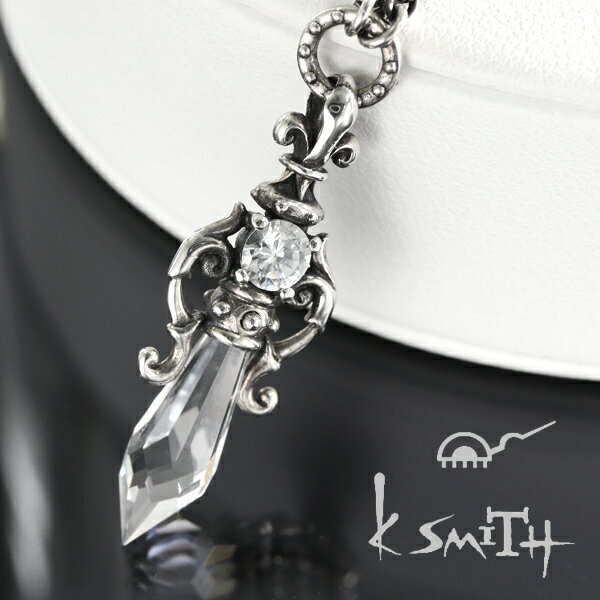K-SMITH シャンデリア ネックレス シルバーアクセサリー シルバー925 水晶 クォーツ 装飾