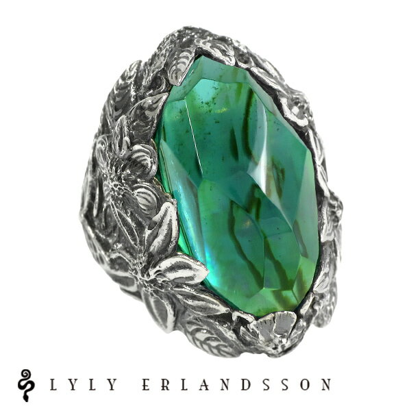 LYLY ERLANDSSON the WINTER Shell Plate emerald green 7号～25号 リリーエルランドソン ウィンター シルバー925 海…