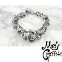 Mad Graffiti マッドグラフィティ プロビデンス M ブレスレットシルバーアクセサリー シルバー925 チェーン シルバーブレスレット ゴシック ハー...