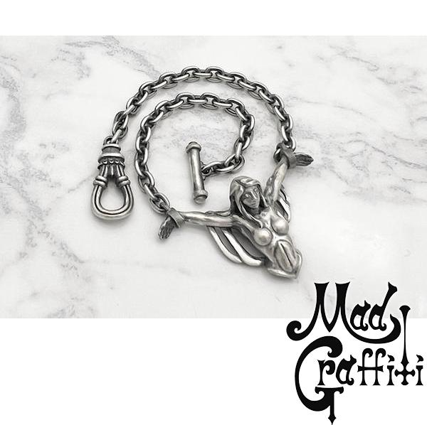 楽天新宿 銀の蔵 シルバーアクセサリーMad Graffiti マッドグラフィティ クルシフィクシャン2nd S ブレスレットシルバーアクセサリー シルバー925 チェーン シルバーブレスレット ゴシック ハード メンズ 男性 彼氏 夫 旦那 息子 プレゼント ブランド ストリート
