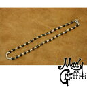 Mad Graffiti マッドグラフィティ オニキスビーズチェーン Tバータイプ ネックレス シルバーアクセサリー シルバー925 シルバーチェーン チェーン...