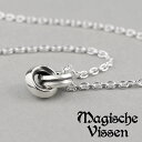 マジェスフィッセン サークル シルバー ネックレス チェーン付き シルバーネックレス メンズ レディース ペンダント リング 輪っか シンプル 小さめ シルバー...
