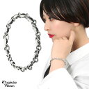 デザインチェーン ブレスレット シルバー925 大きめ さりげない 存在感 シンプル セミハード かっこいい レディースブレスレット ブレス レディース 女性 ...