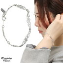透かし アラベスク ハート ブレスレット シルバー925 唐草模様 蔦 ツタ レース プレート 装飾 繊細 きれい 上品 レディースブレスレット ブレス レディ...