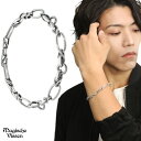 デザインチェーン ブレスレット シルバー925 大きめ さりげない 存在感 シンプル セミハード かっこいい メンズブレスレット ブレス メンズ 男性 彼氏 夫...