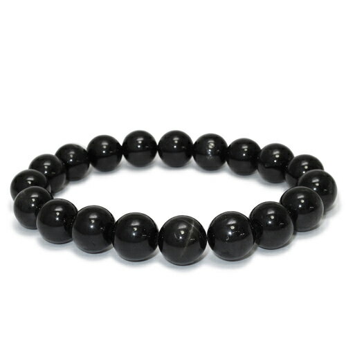 9.5mm 17cm ブラックスター ブレスレット レディースMサイズ 天然石 パワーストーン ダイオプサイト スターダイオプサイト 黒 ブラック 天然石ブレス...