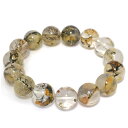 15.5mm 20cm デンドリチッククォーツ デンドライト ブレスレット メンズLLサイズ 天然石 パワーストーン デンドライトクォーツ デンドリティック 水...